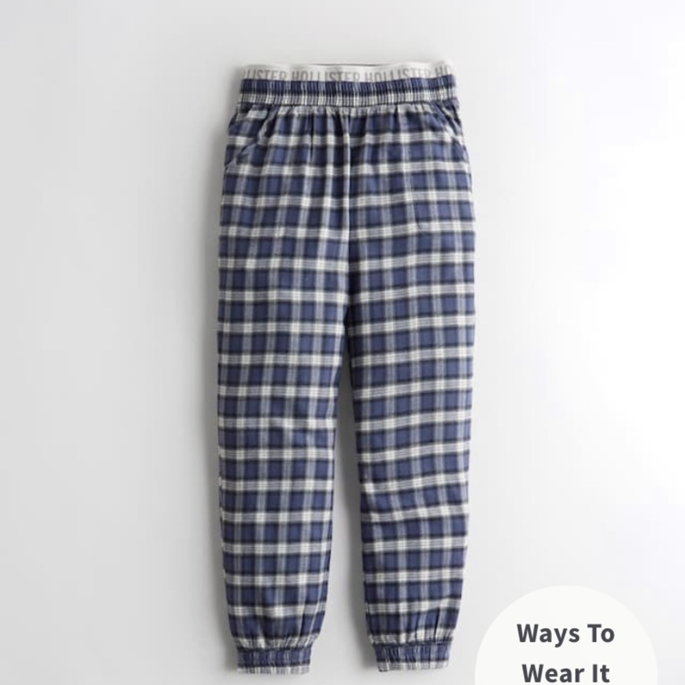 Hollister Flannel Joggers